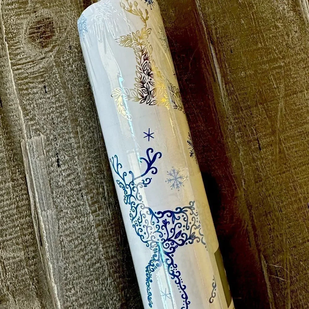 Christmas Reindeer Rachel Ashwell Farmhouse Holiday Gift Wrapping Paper Roll